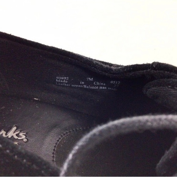 Clarks Suede Shoes Heels Womens 7 - Picture 7 of 8